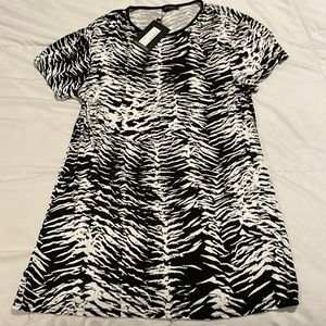 NWT PLT Zebra print T-shirt dress